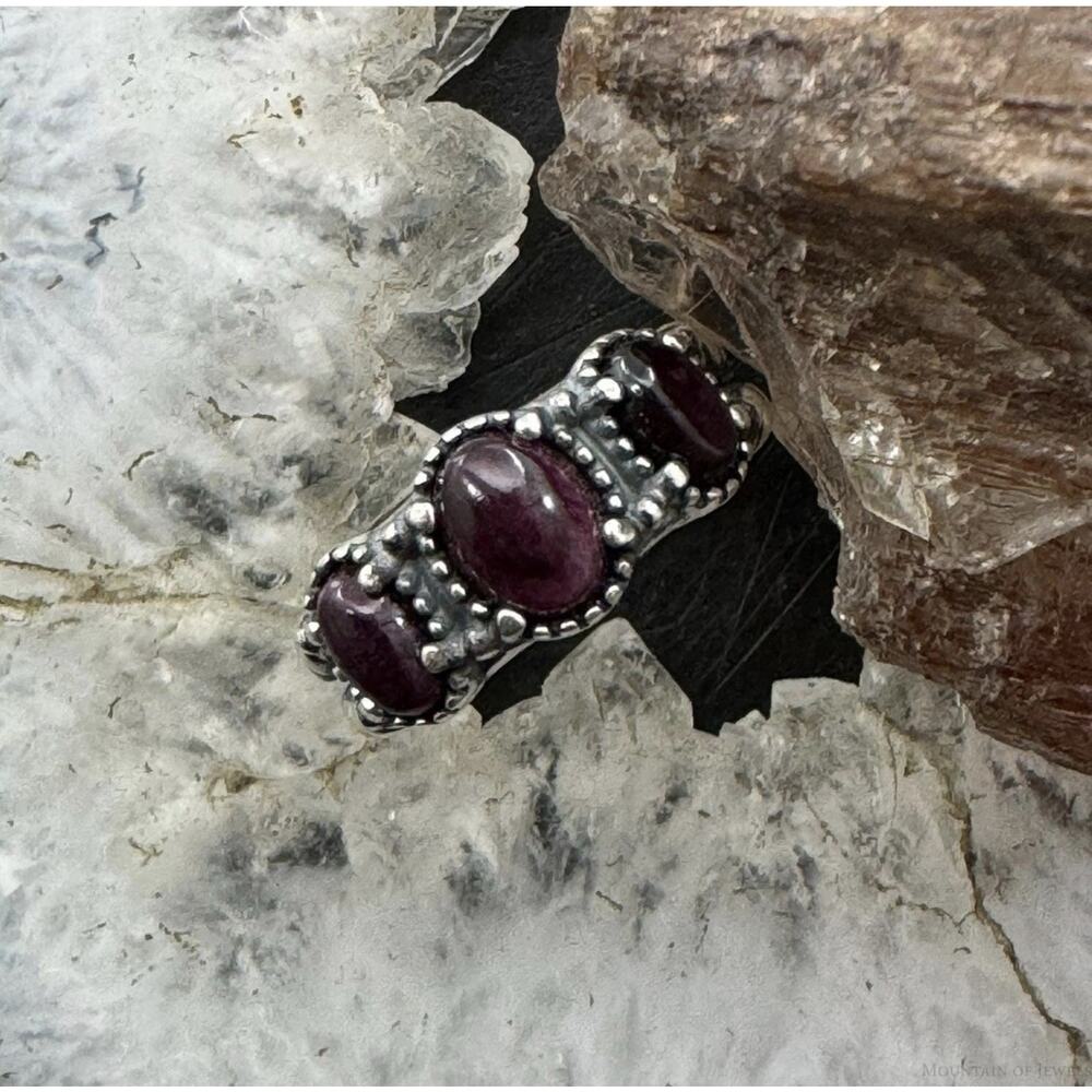 Carolyn Pollack Sterling Silver Purple Spiny Oyster Ring Size 10